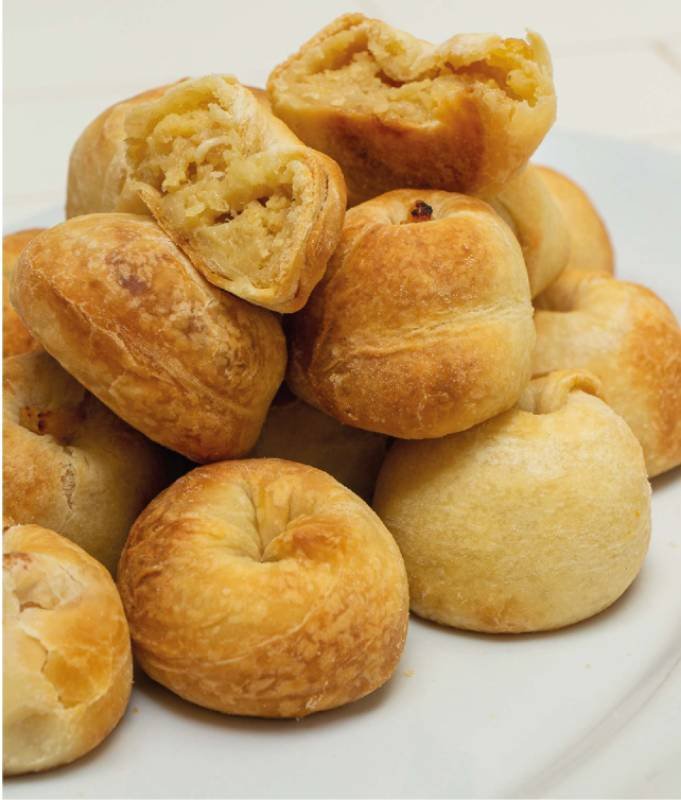 Knishes de papas / קניש תפוחי אדמה ובצל מטוגן