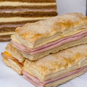 Fosforitos rellenos con Jamón y Queso / פוספוריטוס - נשיכות בצק עלים עם שינקין וגבינה